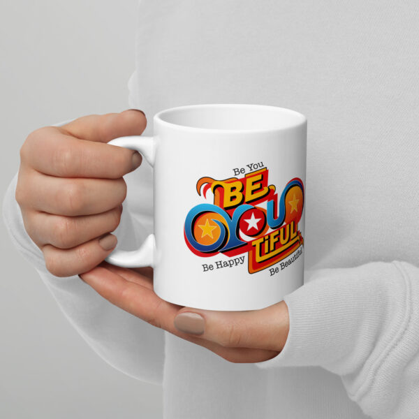 Be 'you' tiful - White glossy mug - Image 2